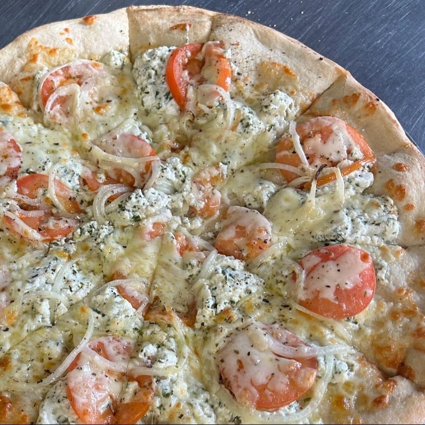 (Med) White Pizza.