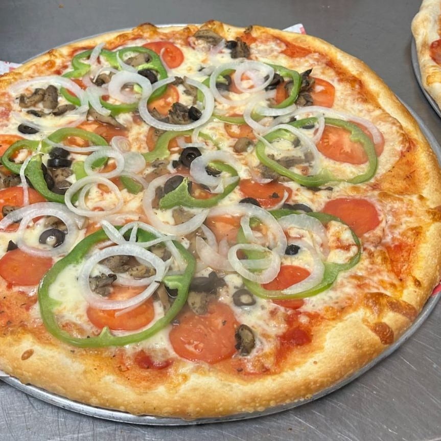 Veggie Supreme Pizza.