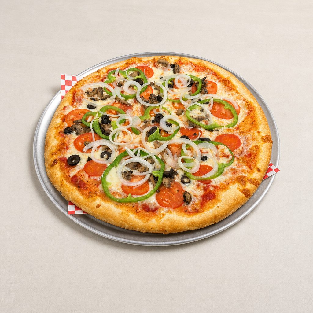 Veggie Supreme Pizza.