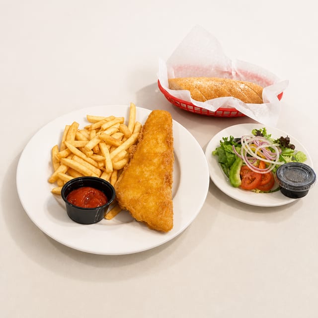 Fish Fillets Dinner W/ Fries Or Spaghetti.