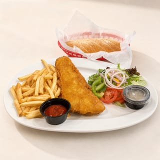 Fish Fillets Dinner W/ FF Or Spaghetti