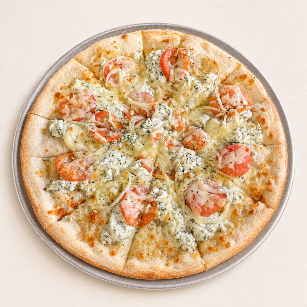 (Lg) White Pizza.