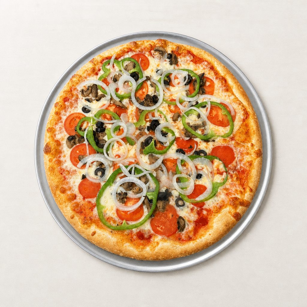 Veggie Supreme Pizza.
