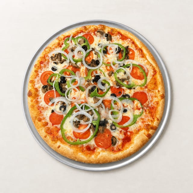 Veggie Supreme Pizza.