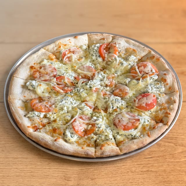 (Med) White Pizza.