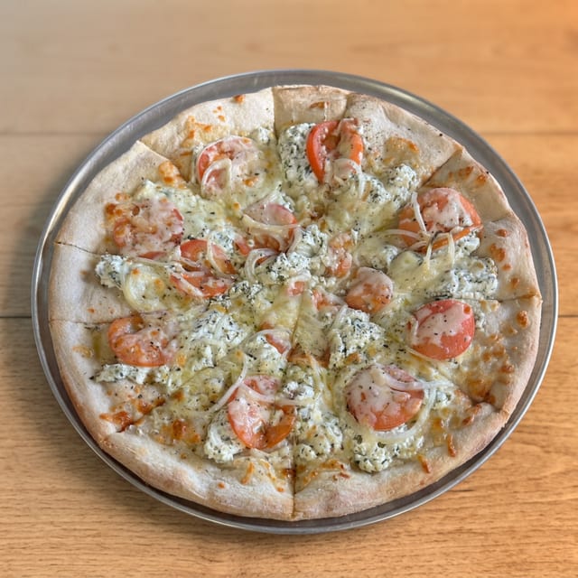 (Med) White Pizza.