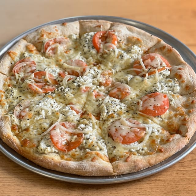 (Lg) White Pizza.