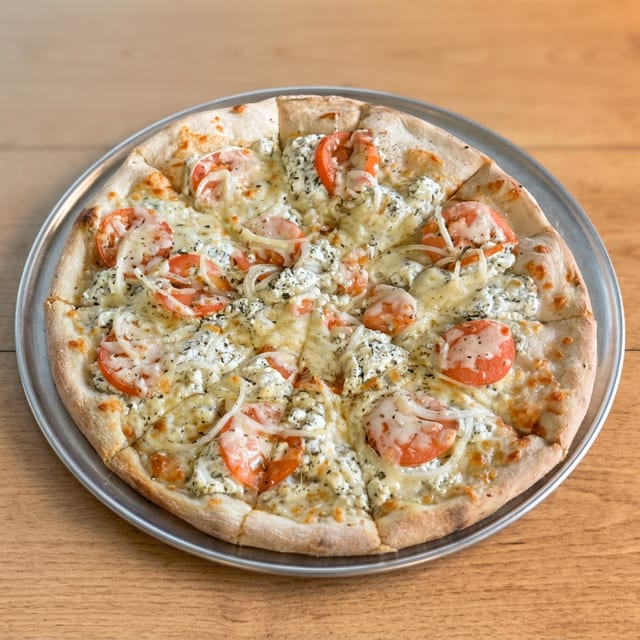 (Med) White Pizza.
