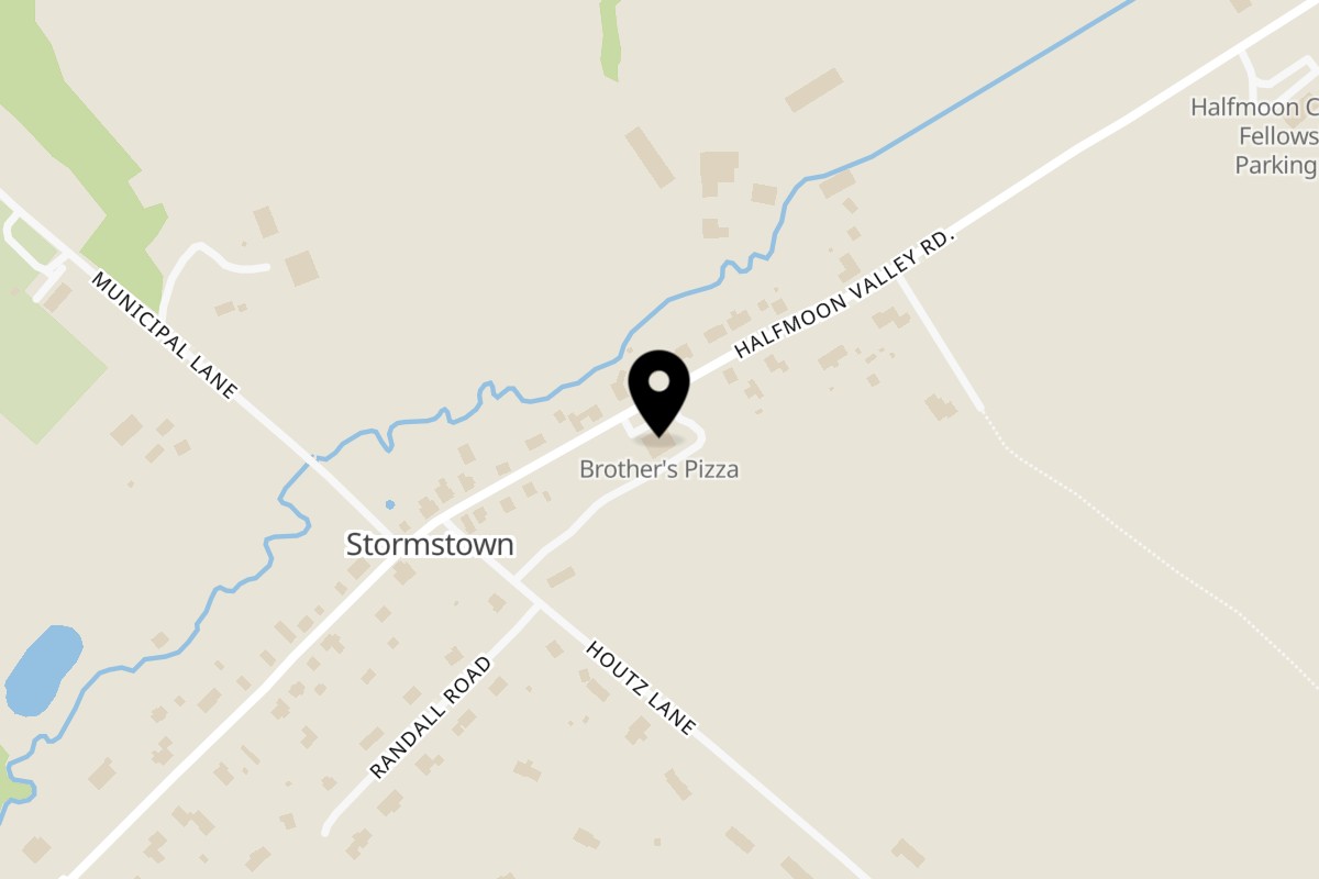 Map showing the location of Original Brothers Pizza Stormstown on 1950 Halfmoon Valley Rd in Port Matilda